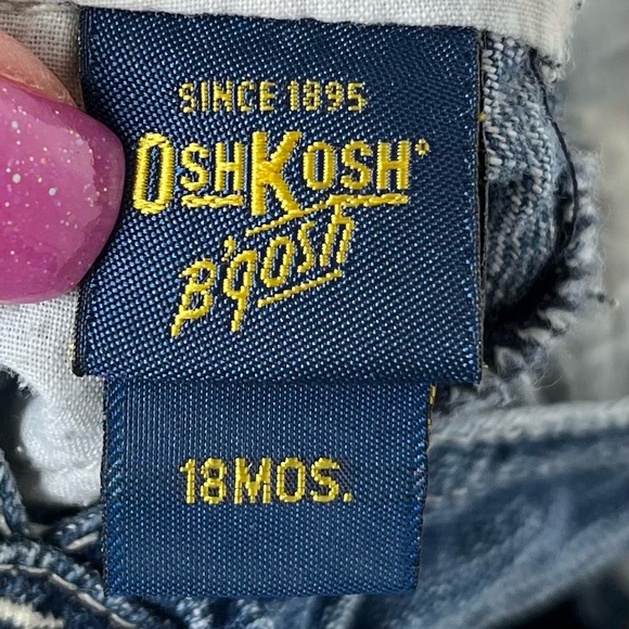 •OSH KOSH• Classic Denim Skirtall - Size 18 Months - Picture 2 of 9